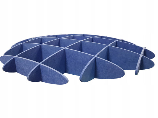 3D Felt Acoustic Ceiling Baffles - CIRCLE on white background Decormania EU