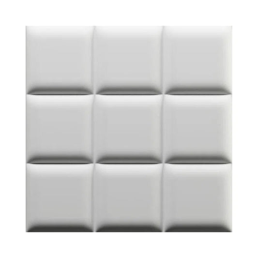 3D Gypsum Wall Art Panels single piece in white background PADDING DecorMania.eu