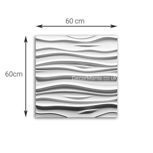 3D Gypsum Wall Art Panels with dimensions STREAM Decormania.eu