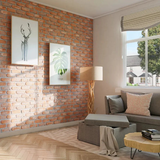 Brick Slips LOFT Gypsum Interior - box feature wall Decormania.eu
