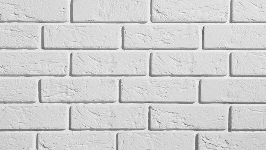 Brick Slips PARMA Gypsum Interior - Box white wall texture Decormania UK