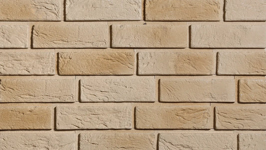 Brick Slips PARMA Gypsum Interior - Box texture closeup Decormania UK