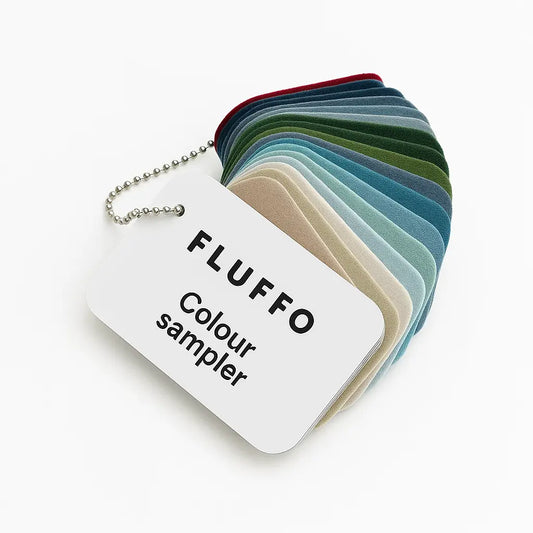 Fluffo Colour Chart Booklet on white background Decormania.eu