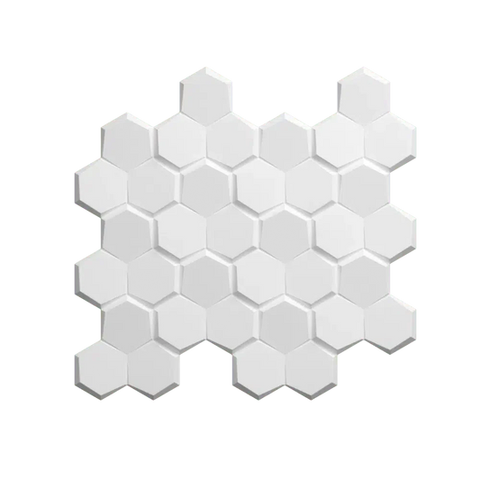 HEXA Polystyrene Wall Art – 3D Decorative Panels on transparent background DecorMania.eu