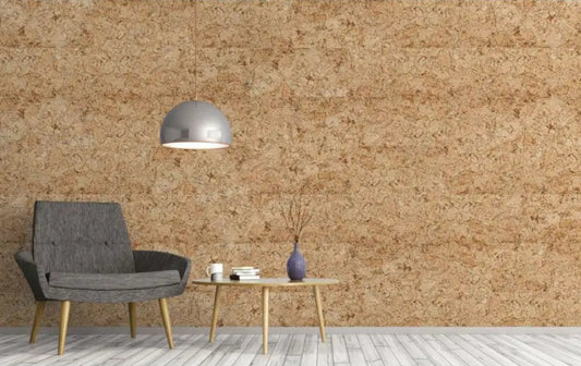 LUX Cork Acoustic Wall Panels - box of 4 on white background DecorMania.eu