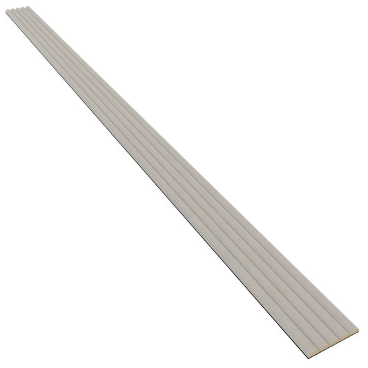 MDF Fluted Wall Panels - Cashmere on white background DecorMania.eu
