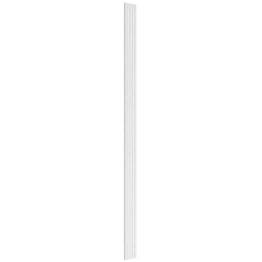 MDF Fluted Wall Panels - White Matt on white background DecorMania.eu