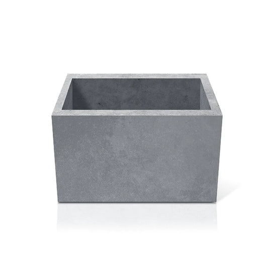 Outdoor Concrete Planters - Square 100x100x50 cm on white background Decormania.eu