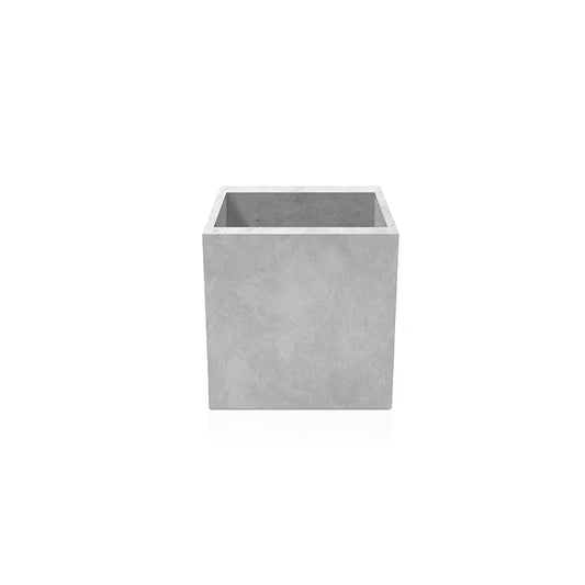 Outdoor Concrete Planters - Square 50x50x50 cm on white background Decormania.eu