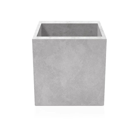 Outdoor Concrete Planters - Square 80x80x80 cm on white background Decormania.eu