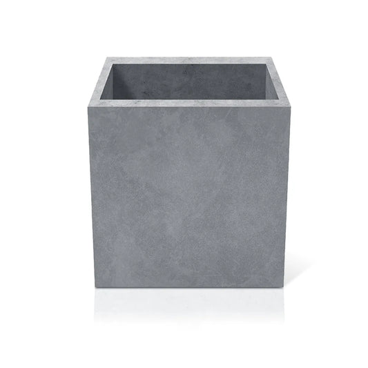Outdoor Concrete Planters - Square 80x80x80 cm on white background Decormania.eu