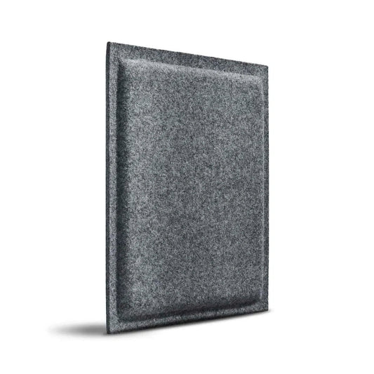 SQUARE BOLD 3D Acoustic Felt Wall Panels on white background GREY DecorMania.eu
