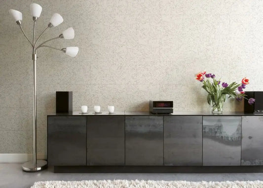 WHITE Acoustic Wall Cork Panels - box of 4 feature wallDecorMania.eu