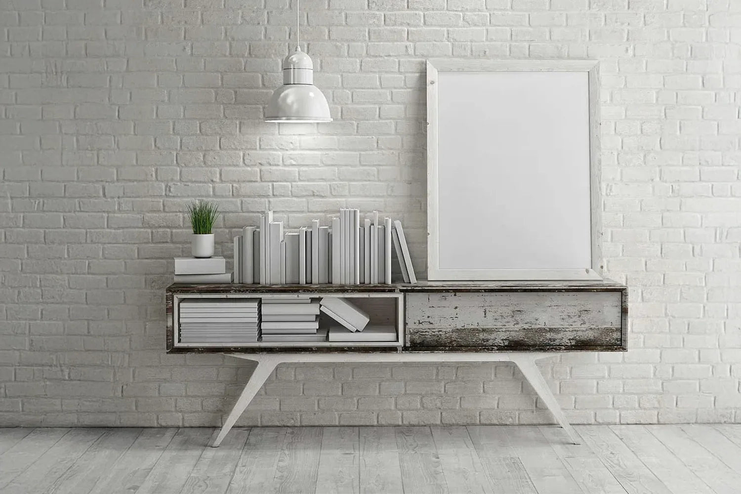 Can Wall Art Be Too big? Big white coloured feature wall