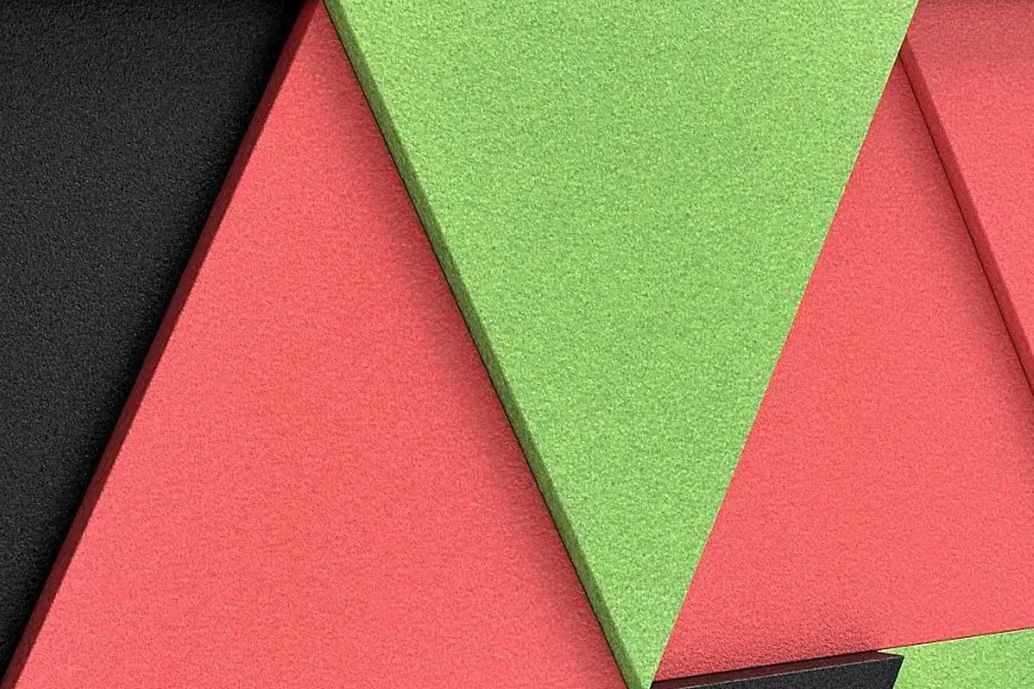 wall decora closeup on soft foam panels