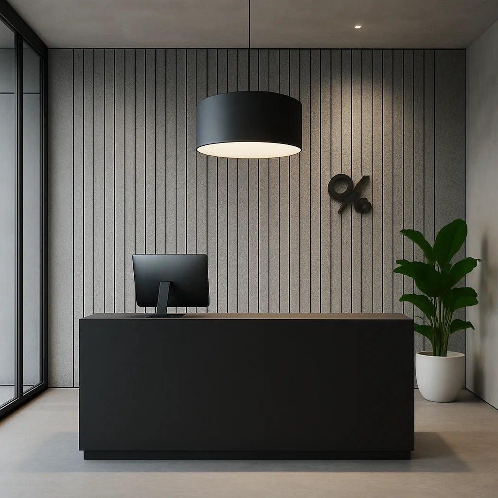 Felt Slatted Acoustic Wall Panels