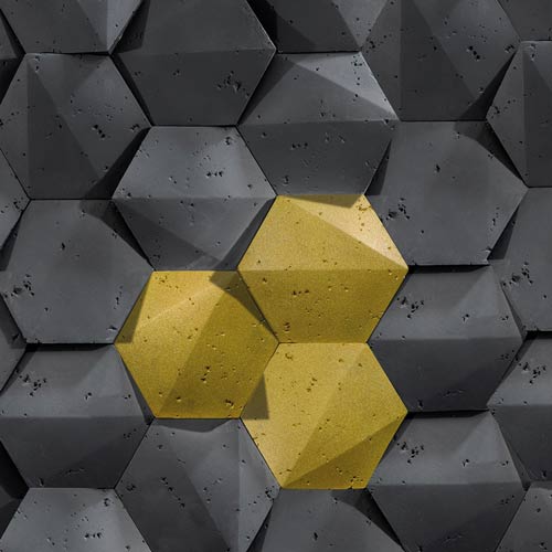 Concrete 3D Tiles - DecorMania.eu