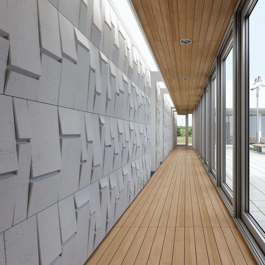3D Concrete Wall Panels BREAK OUT colour swatch on white background DecorMania EU