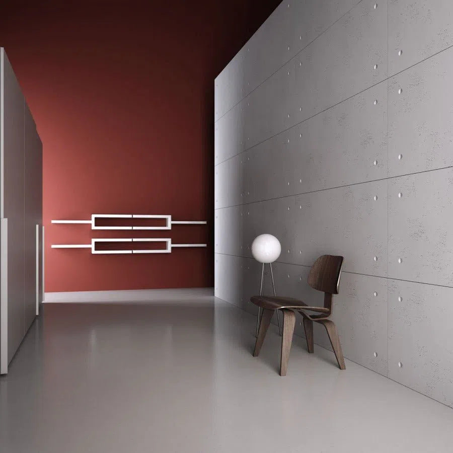3D Concrete Wall Panels CLADDING in a modern hallway | DecorMania eu