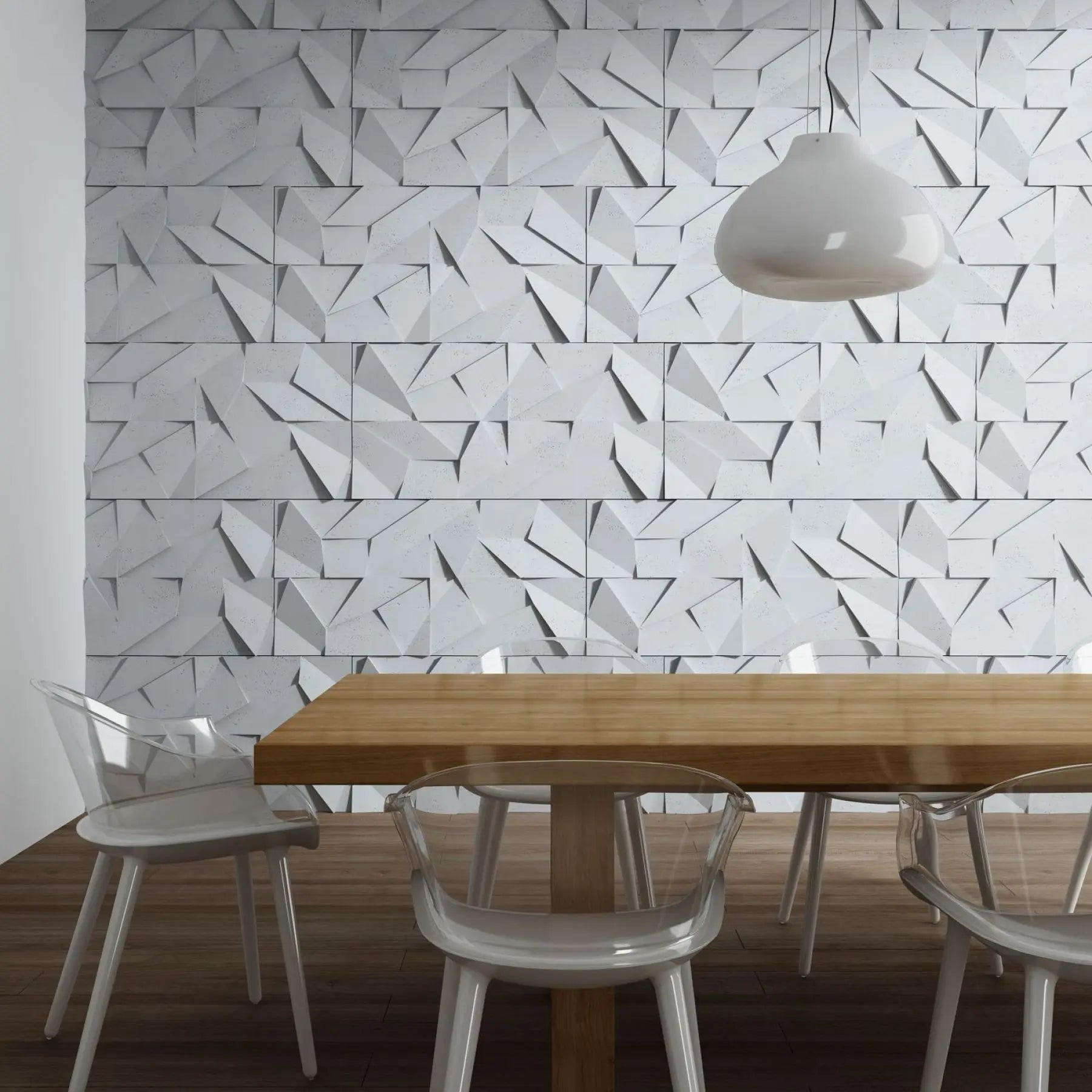3D Concrete Wall Panels MULTICRYSTAL colour swatch on white background DecorMania EU