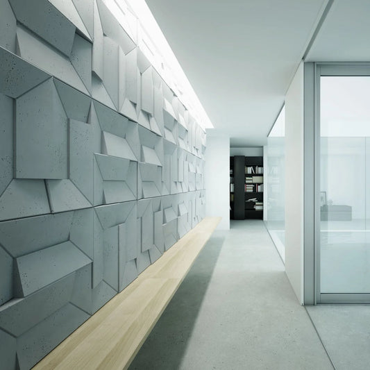 3D Concrete Wall Panels TRANSFORMER colour swatch on white background DecorMania EU