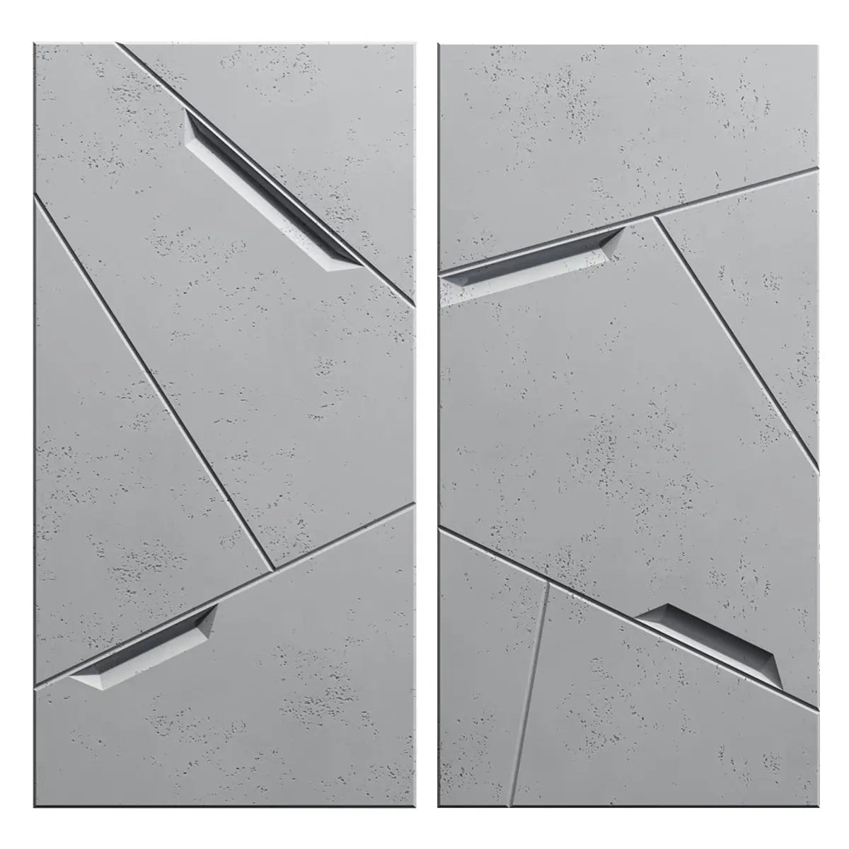 3D Concrete Wall Panels STOWAWAY A and B variant Decormania EU