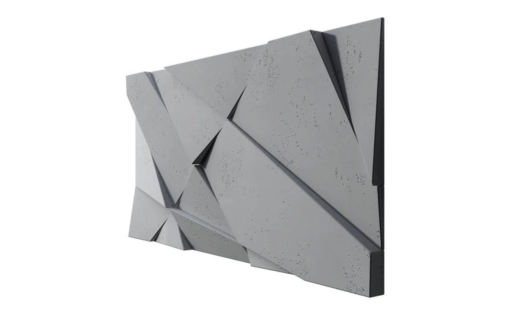 3D Concrete Wall Panels CRYSTAL on white background | DecorMania