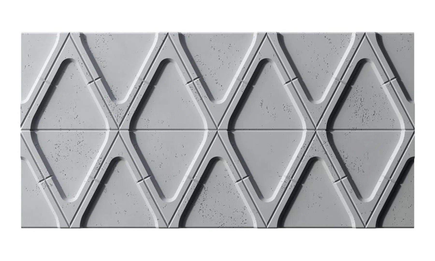 3D Concrete Wall Panels DIAMONDS on white background | DecorMania eu