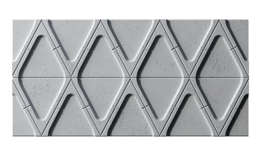 3D Concrete Wall Panels DIAMONDS on white background | DecorMania eu