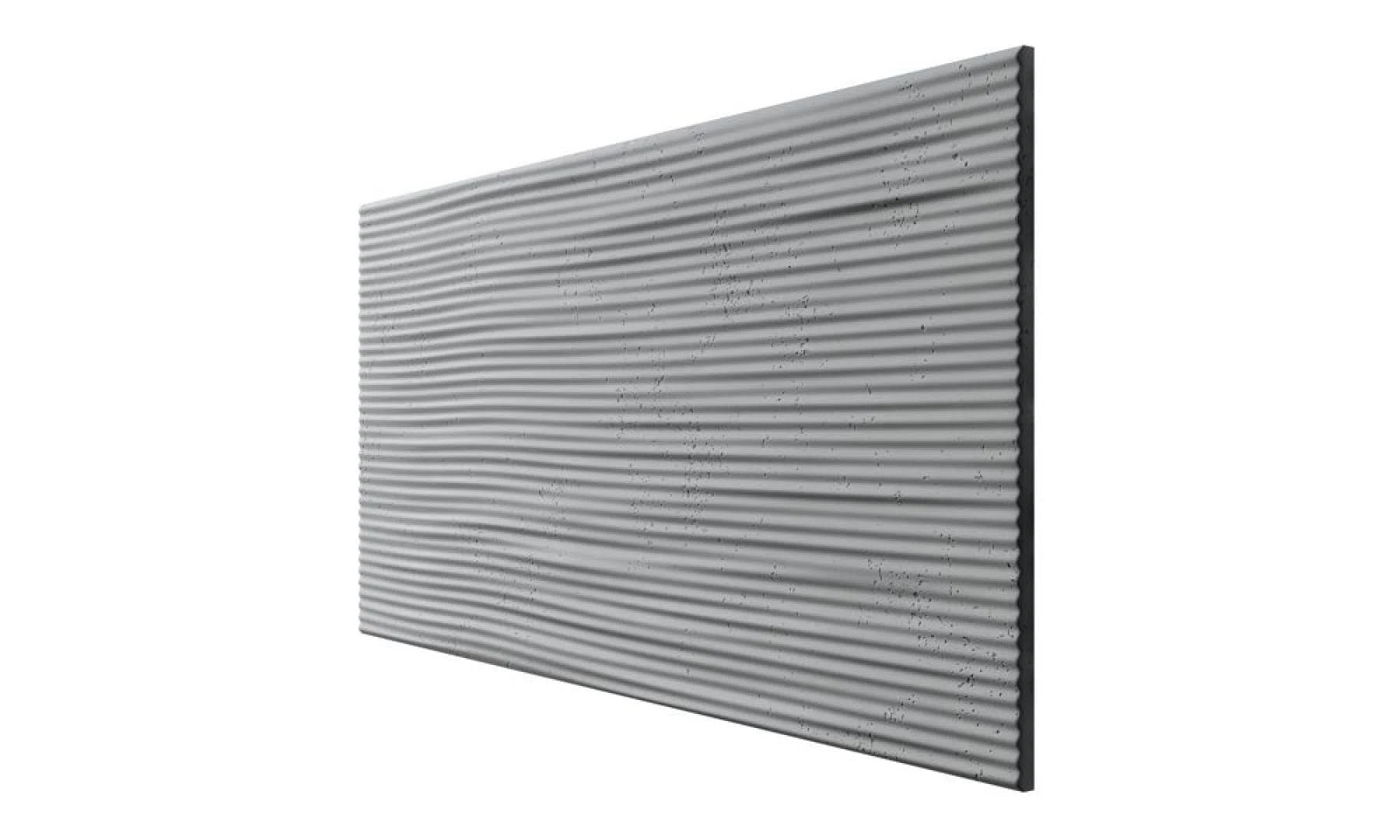 3D Concrete Wall Panels RIDGES on white background Decormania EU