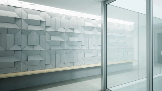3D Concrete Wall Panels TRANSFORMER hallway feature wall Decormania EU