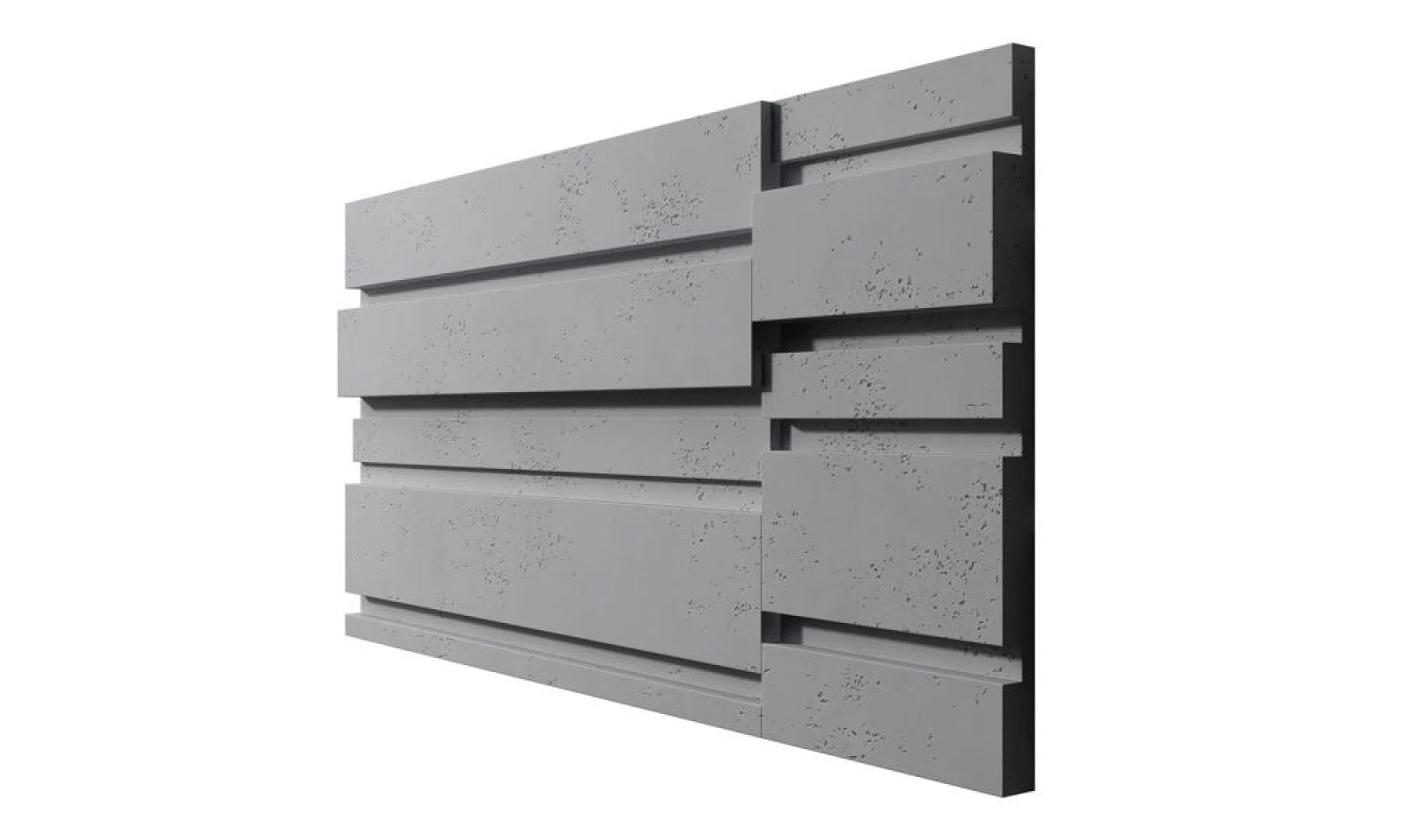 3D Concrete Wall Panels ROOFTOPS on a white background | DecorMania eu