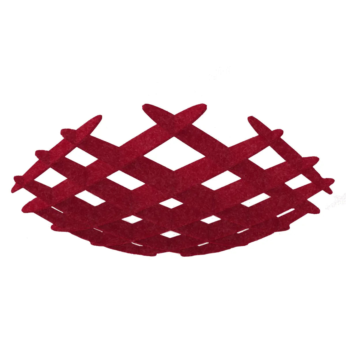 3D Felt Acoustic Ceiling Baffles - CIRCLE on white background Decormania EU