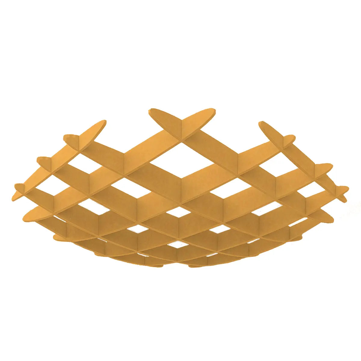 3D Felt Acoustic Ceiling Baffles - CIRCLE on white background Decormania EU