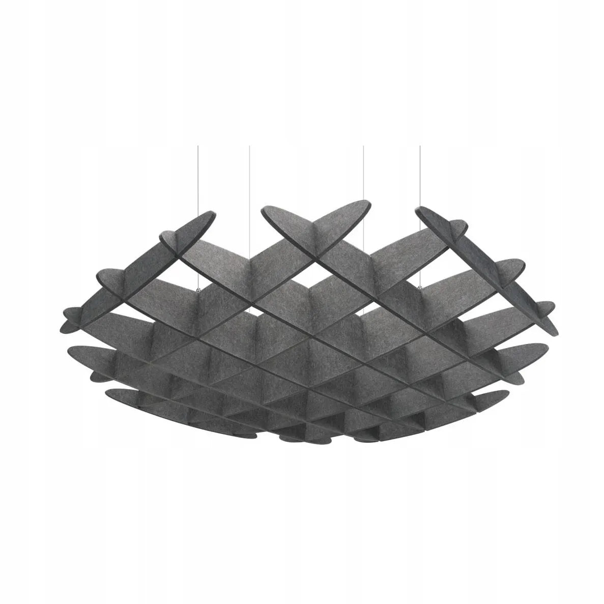 3D Felt Acoustic Ceiling Baffles - CIRCLE on white background Decormania EU