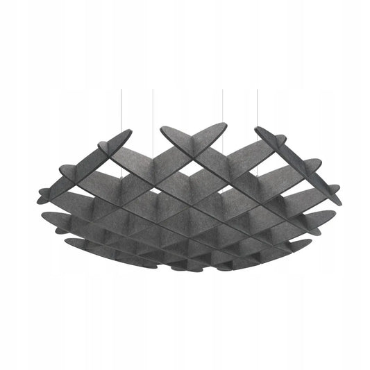3D Felt Acoustic Ceiling Baffles - CIRCLE on white background Decormania EU