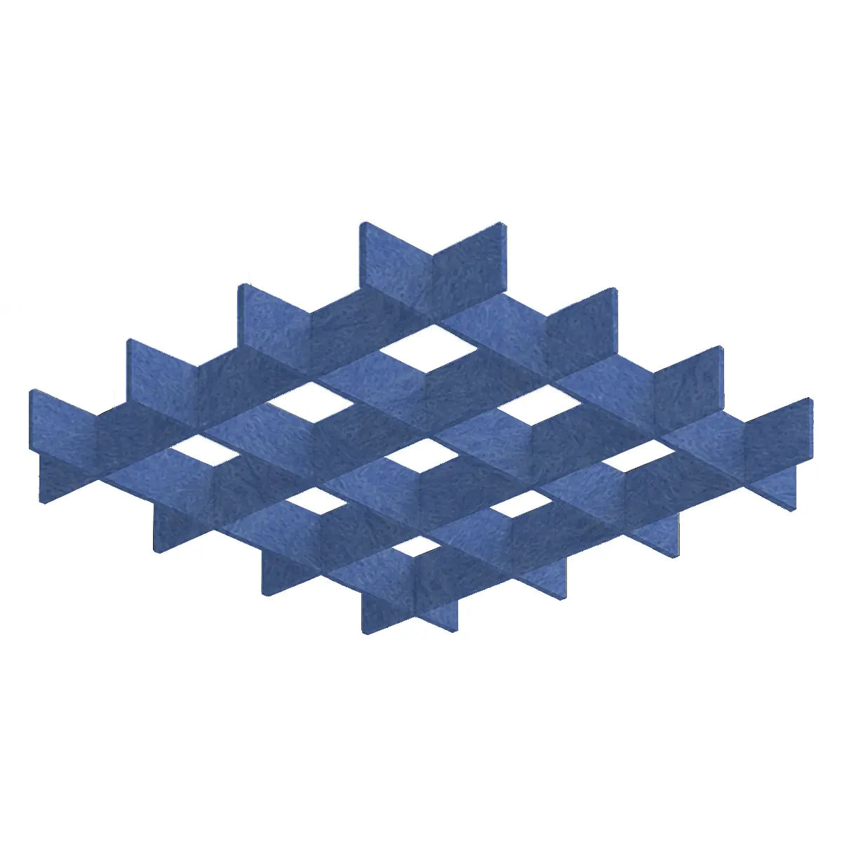 3D Felt Acoustic Ceiling Baffles - SQUARE on white background Decormania EU