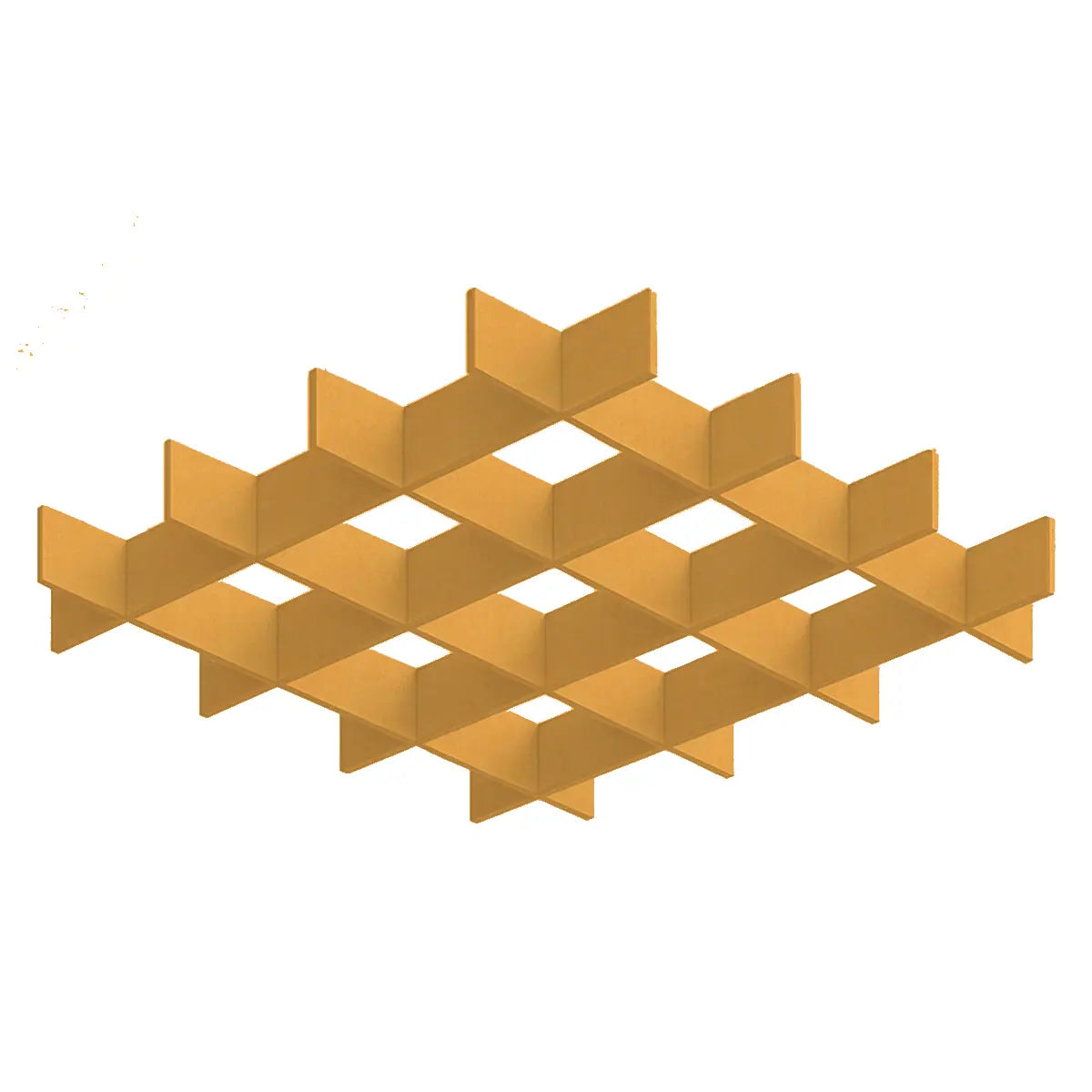 3D Felt Acoustic Ceiling Baffles - SQUARE on white background Decormania EU