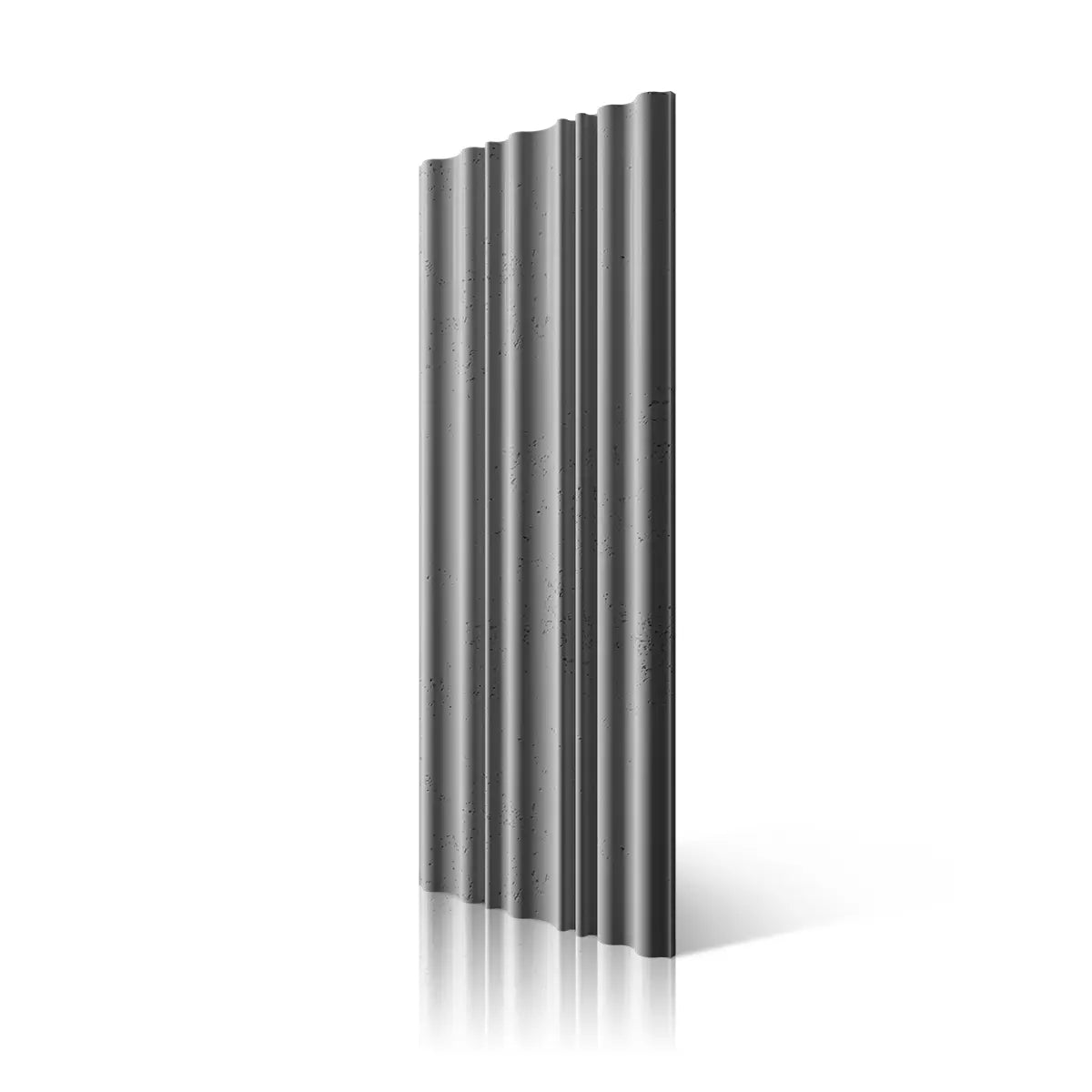 3D Concrete Wall Panel CURTAINS example colour on white background DecorMania.eu