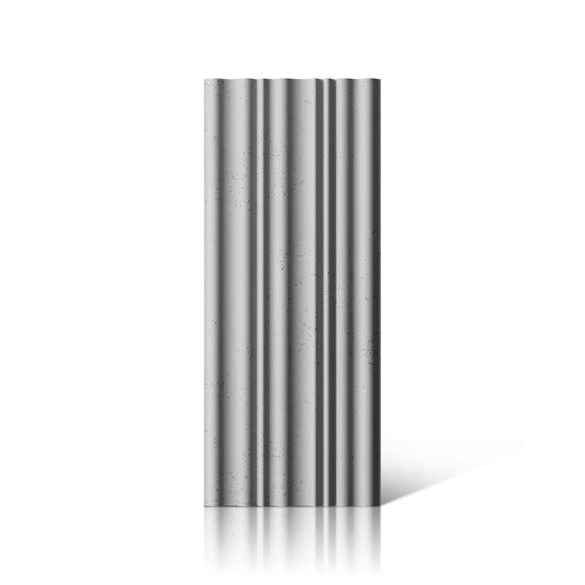 3D Concrete Wall Panel CURTAINS front view on white background DecorMania.eu