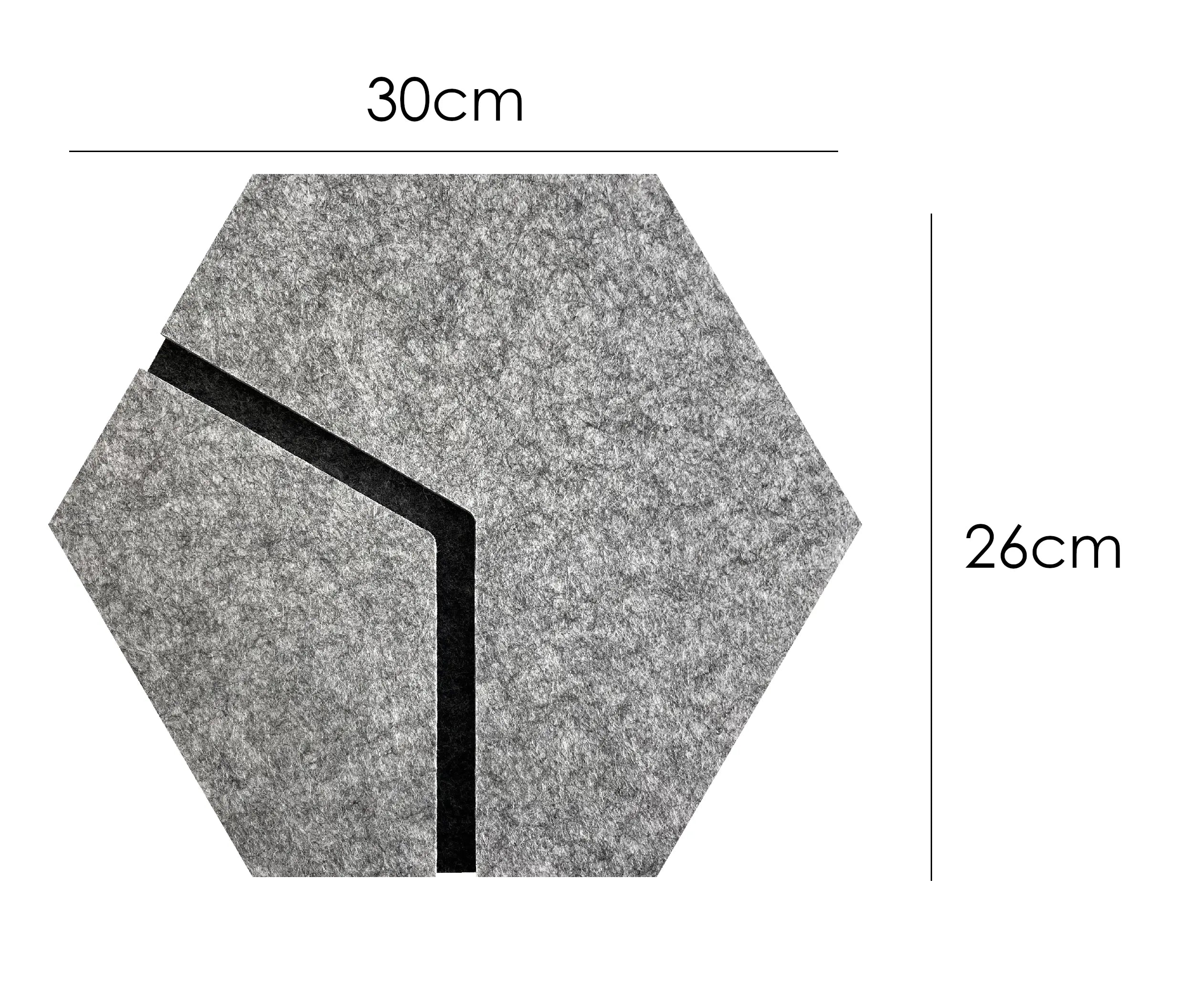 3D Felt Wall Tiles DECO2 dimensions Decormania EU