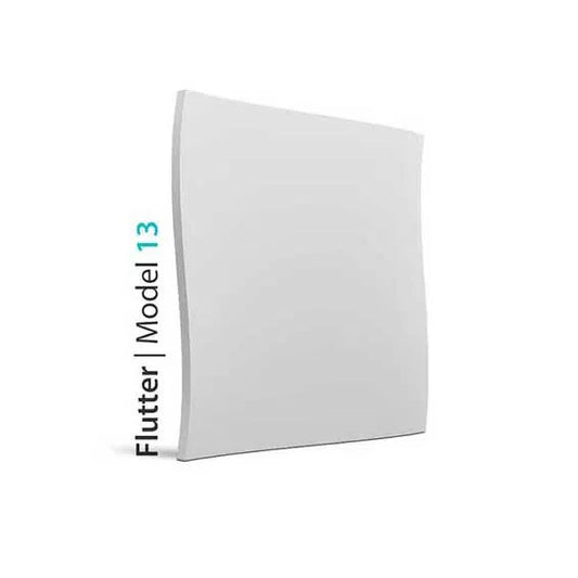3D Gypsum Wall Art Panels on white background 60x60cm FLUTTER DecorMania.eu