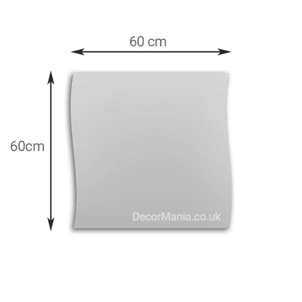 3D Gypsum Wall Art Panels measurements 60x60cm FLUTTER DecorMania.eu