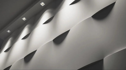 3D Gypsum Wall Art Panels texture closeup 60x60cm FLUTTER DecorMania.eu