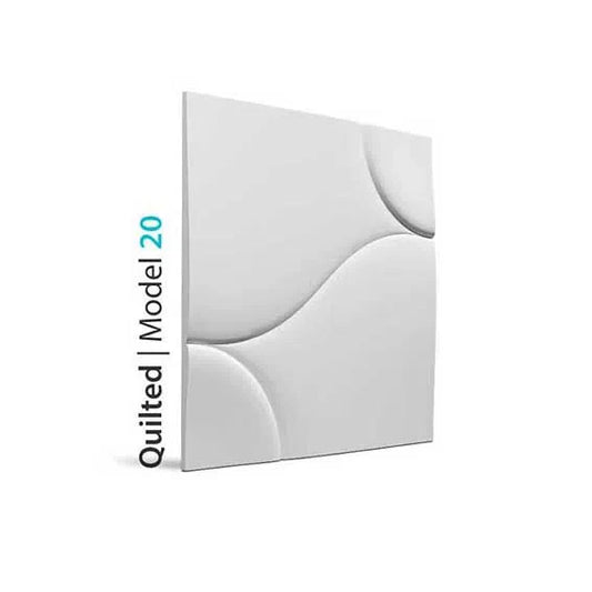 3D Gypsum Wall Art Panels on white background QUILTED DecorMania.eu