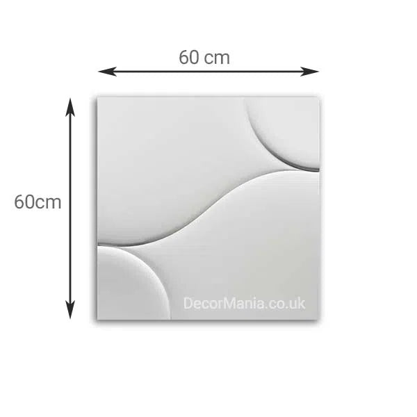 3D Gypsum Wall Art Panels with dimensions QUILTED DecorMania.eu