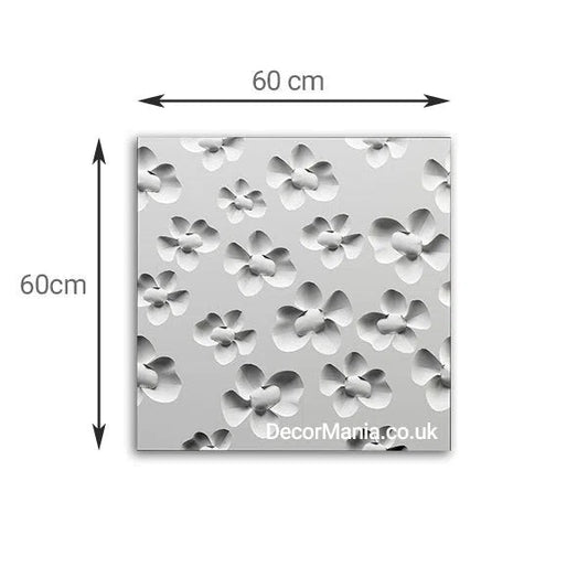 3D Gypsum Wall Art Panels measurements BLOSSOM DecorMania.eu