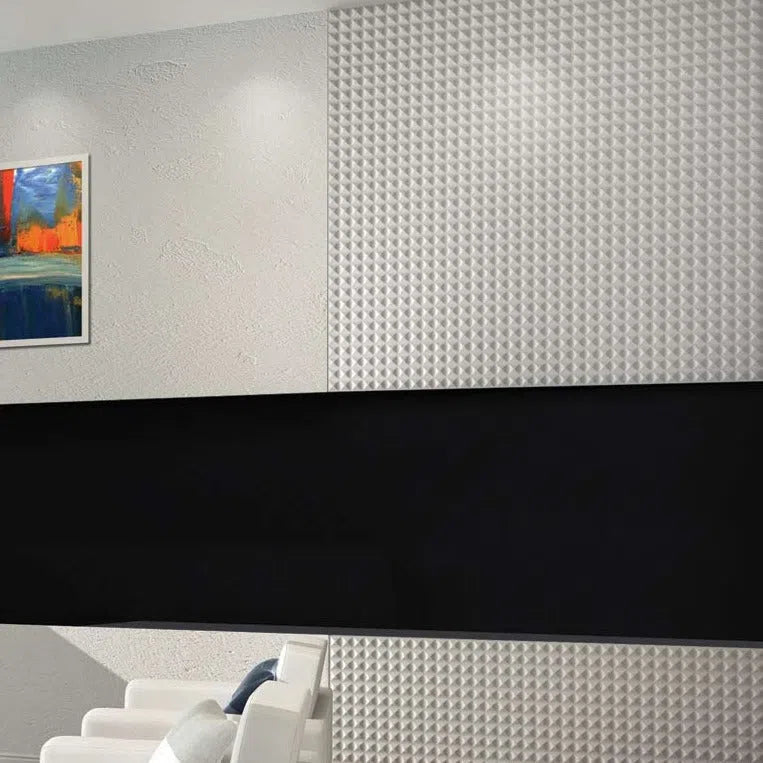 3D Gypsum Wall Art Panels accent wall CHAOS 60x60 DecorMania.eu