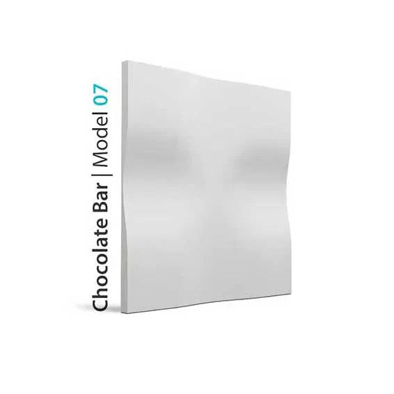 3D Gypsum Wall Art Panels on white background CHOCOLATE BAR DecorMania.eu