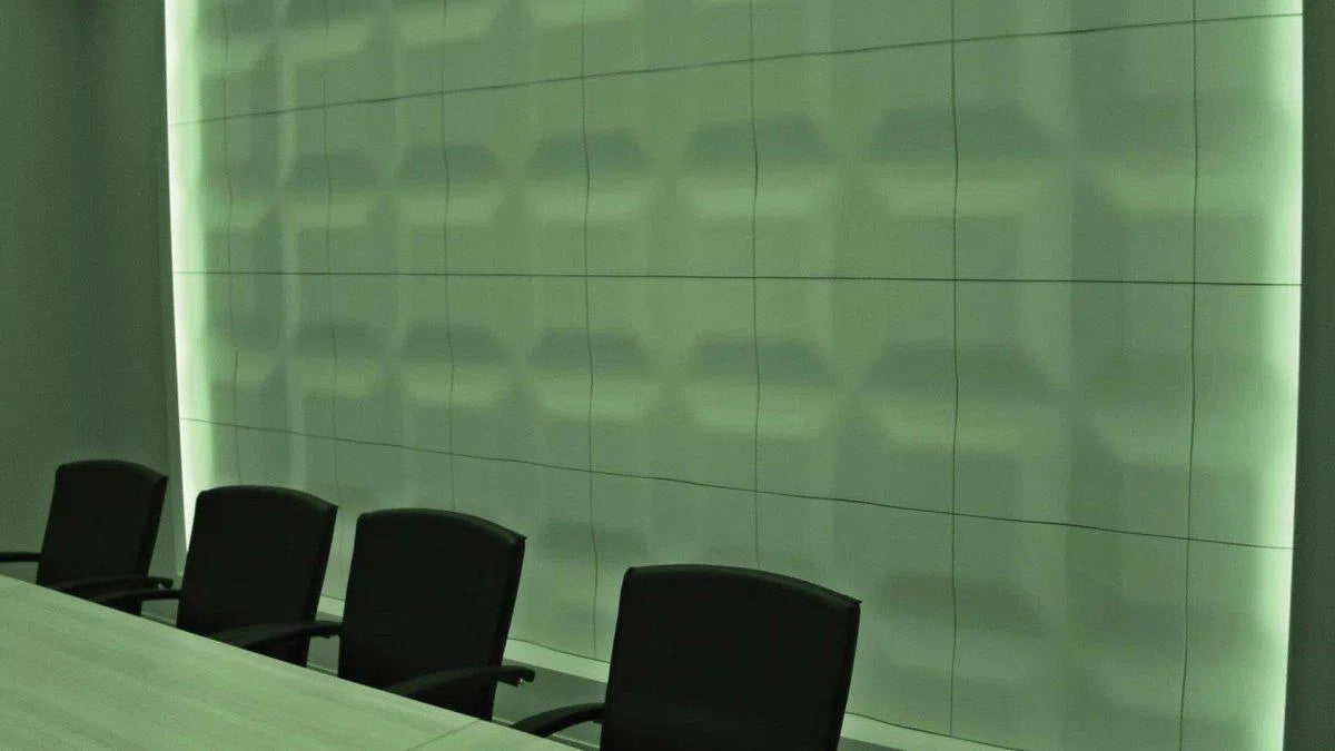 3D Gypsum Wall Art Panels in conference room CHOCOLATE BAR DecorMania.eu